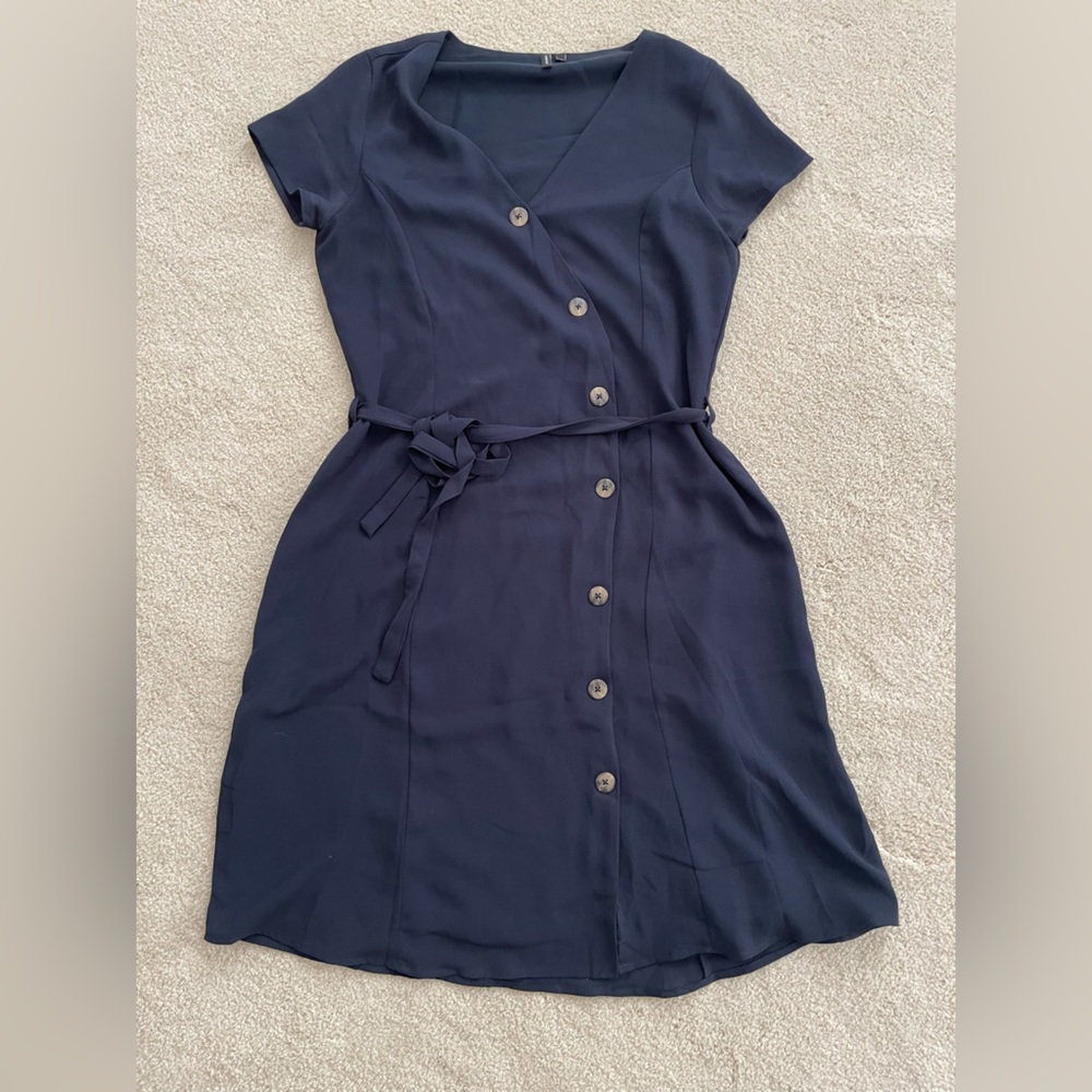 Blue dress with buttons